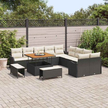 Tuin Sofa Set Met Kussen Met Opslag 13 Pcs En Crème
