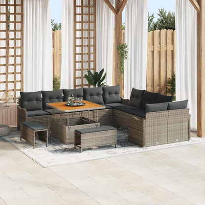 Tuin Sofa Set Met Kussen Met Opslag 13 Pcs En Crème