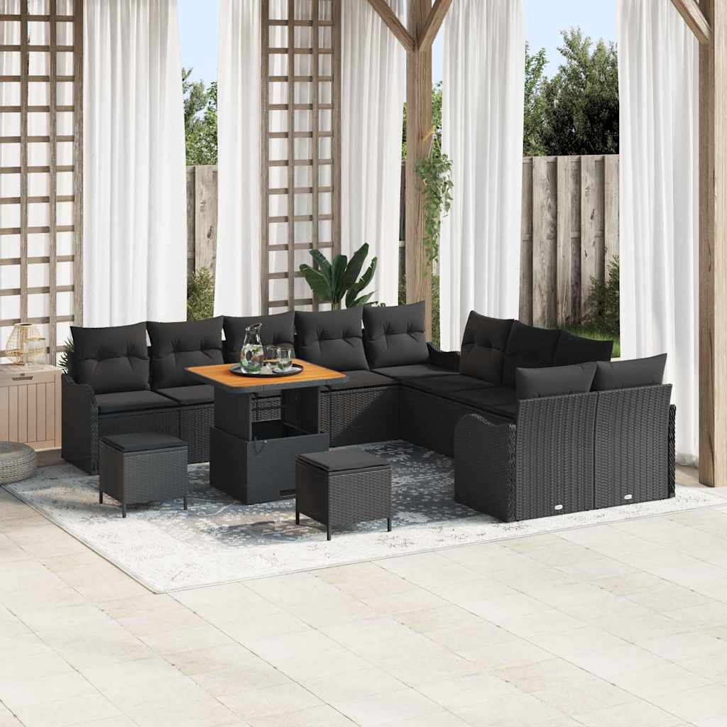 Tuin Sofa Set Met Kussen Met Opslag 13 Pcs En Crème