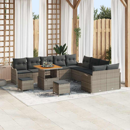 Tuin Sofa Set Met Kussen Met Opslag 13 Pcs En Crème