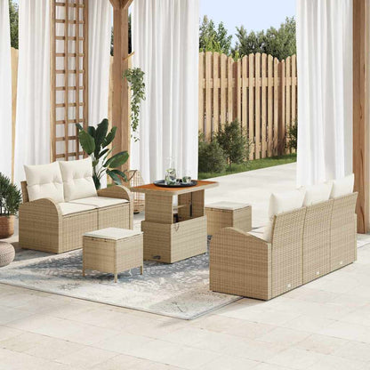 Tuin Sofa Set Met Kussen Met Opslag Met Kussen 8 Pcs