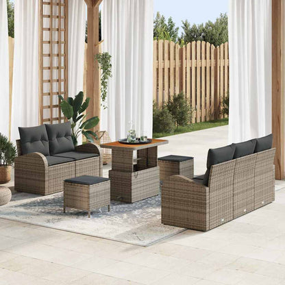 Tuin Sofa Set Met Kussen Met Opslag Met Kussen 8 Pcs