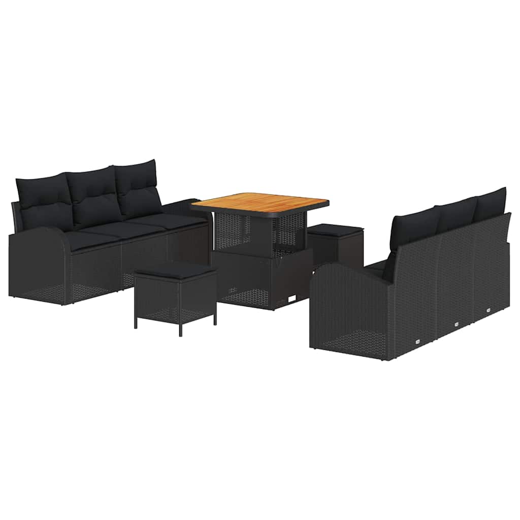 Tuin Sofa Set Met Kussen Met Opslag Met Kussen 9 Pcs