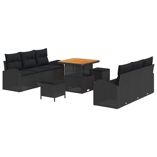 Tuin Sofa Set Met Kussen Met Opslag Met Kussen 9 Pcs