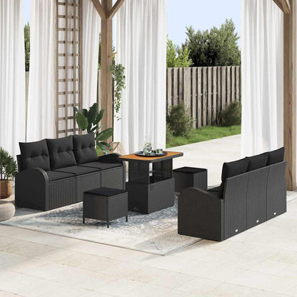 Tuin Sofa Set Met Kussen Met Opslag Met Kussen 9 Pcs