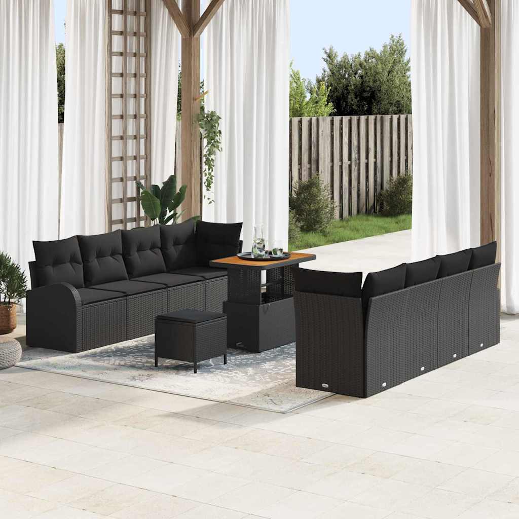 Tuin Sofa Set Met Kussen Met Opslag 11 Pcs