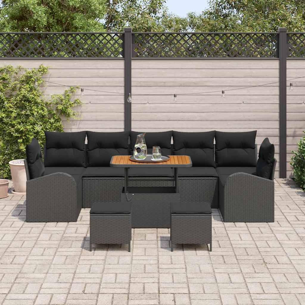 Tuin Sofa Set Met Kussen Met Opslag Met Kussen 10 Pcs