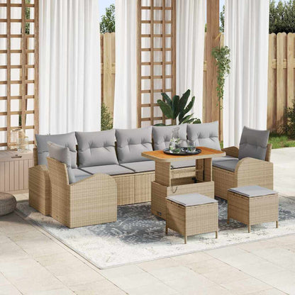 Tuin Sofa Set Met Kussen Met Opslag Met Kussen 10 Pcs