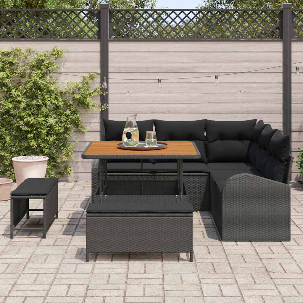 Tuin Sofa Set Met Kussen Met Opslag 8 Pcs