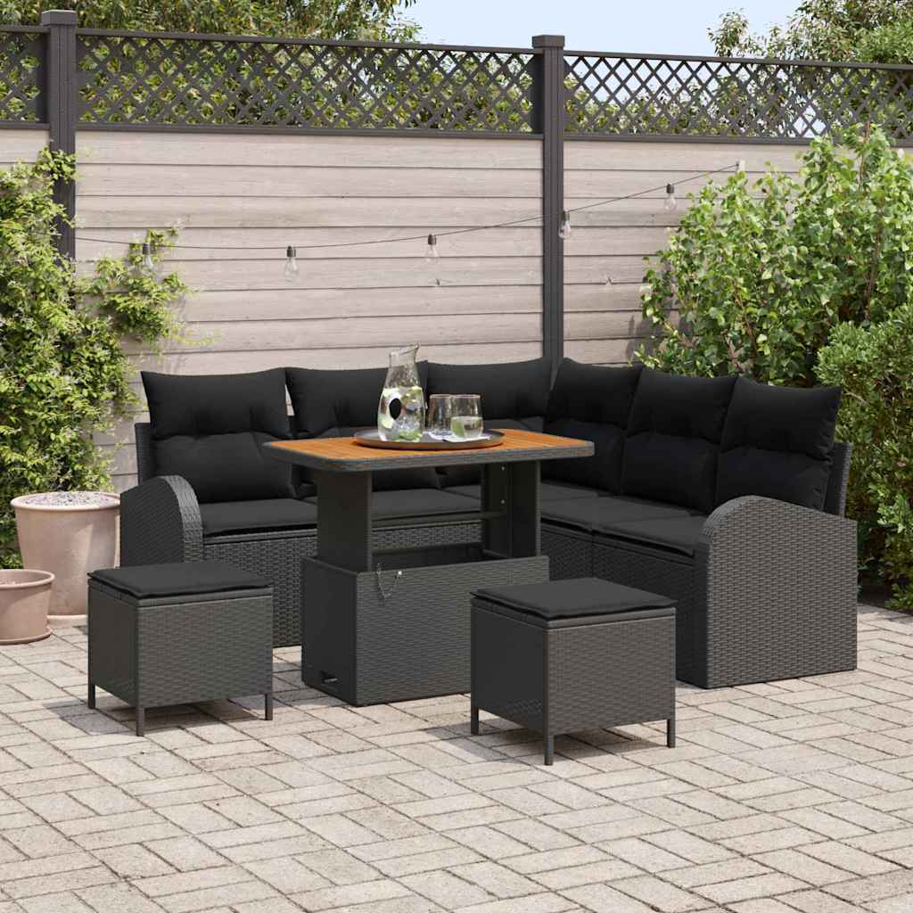 Tuin Sofa Set Met Kussen Met Opslag 8 Pcs
