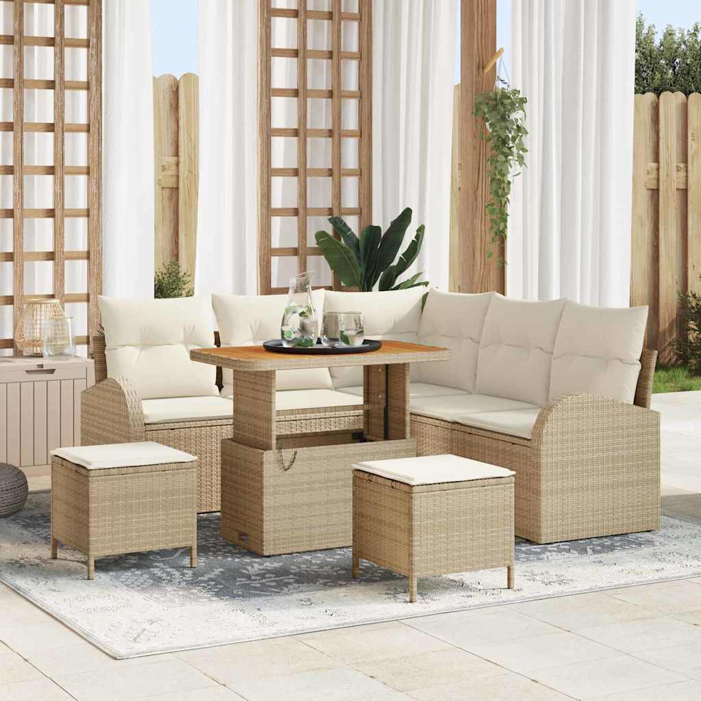 Tuin Sofa Set Met Kussen Met Opslag 8 Pcs