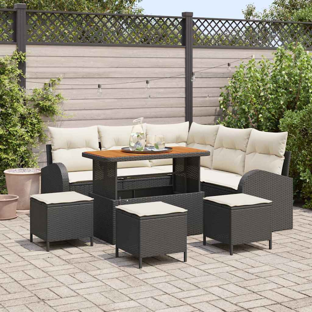 Tuin Sofa Set Met Kussen Met Opslag 8 Pcs