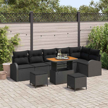 Tuin Sofa Set Met Kussen Met Opslag Met Kussen 9 Pcs