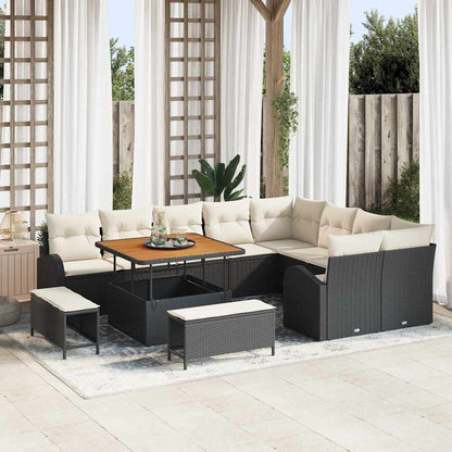 Tuin Sofa Set Met Kussen Met Opslag 12 Pcs