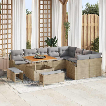 Tuin Sofa Set Met Kussen Met Opslag 12 Pcs