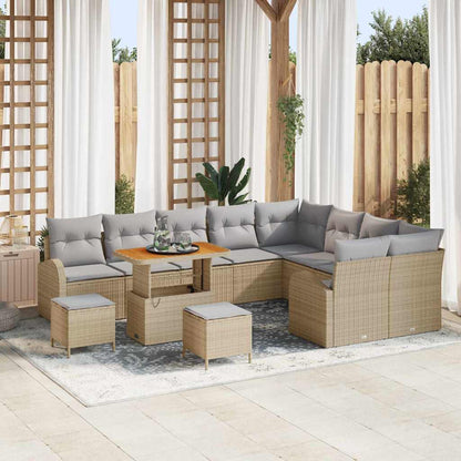 Tuin Sofa Set Met Kussen Met Opslag 12 Pcs