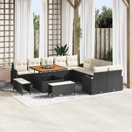Tuin Sofa Set Met Kussen Met Opslag 13 Pcs En Crème