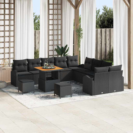 Tuin Sofa Set Met Kussen Met Opslag 13 Pcs En Crème