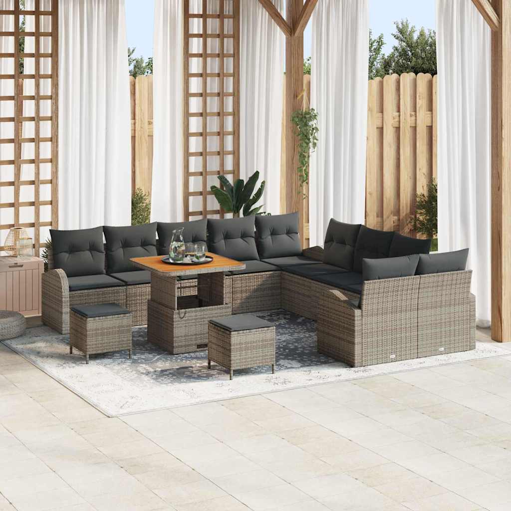 Tuin Sofa Set Met Kussen Met Opslag 13 Pcs