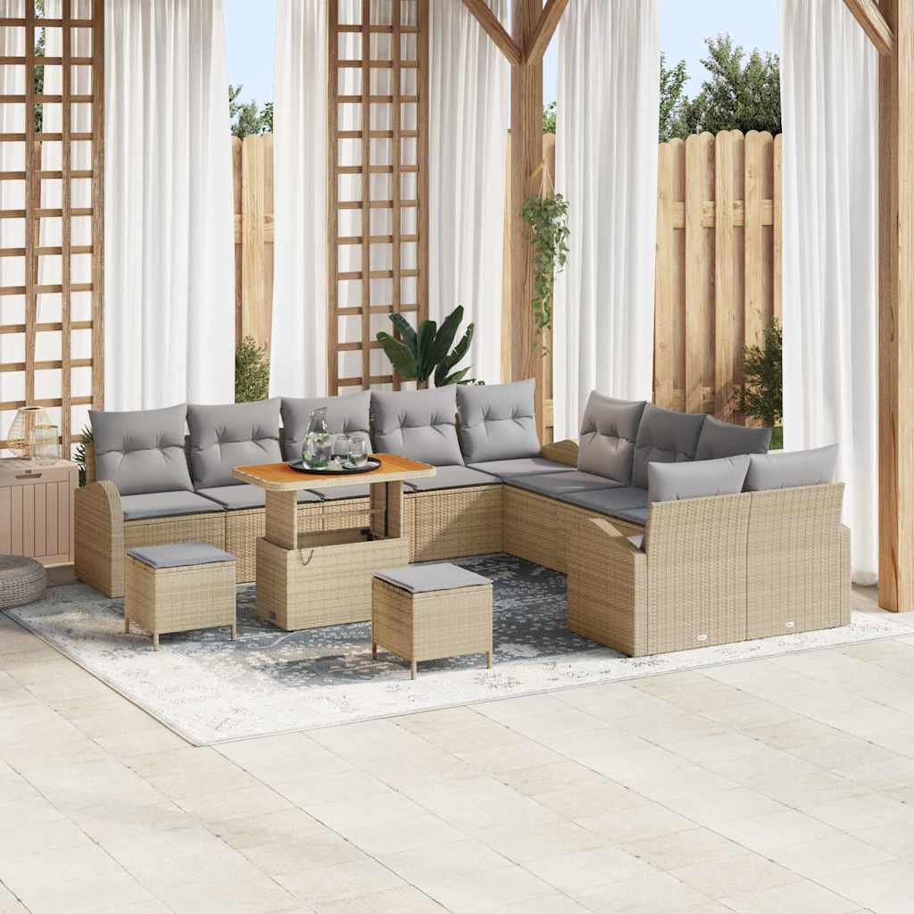 Tuin Sofa Set Met Kussen Met Opslag 13 Pcs