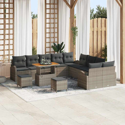 Tuin Sofa Set Met Kussen Met Opslag 13 Pcs En Crème