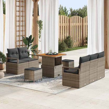 Tuin Sofa Set Met Kussen Met Opslag 8 Pcs