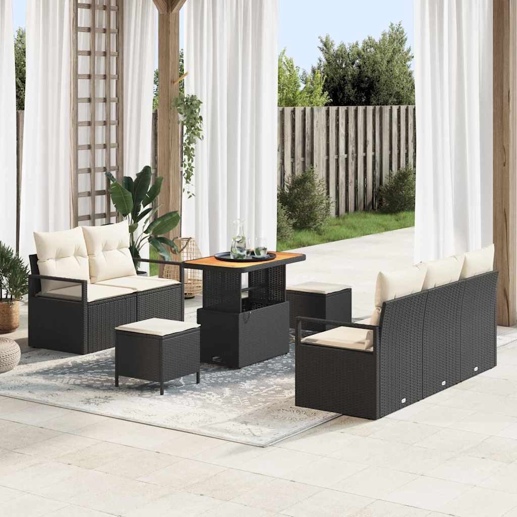 Tuin Sofa Set Met Kussen Met Opslag 8 Pcs