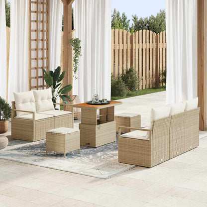 Tuin Sofa Set Met Kussen Met Opslag 8 Pcs