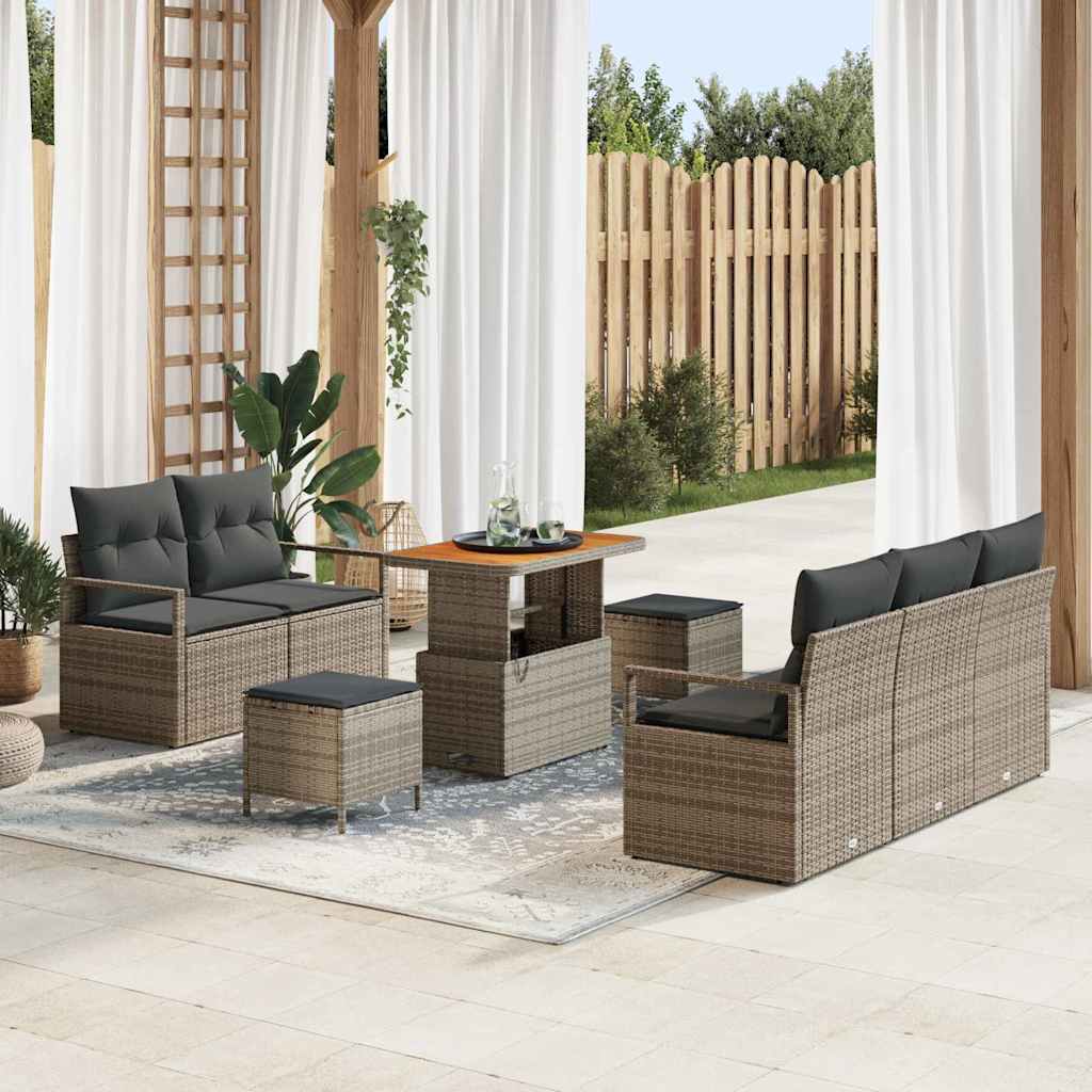Tuin Sofa Set Met Kussen Met Opslag 8 Pcs