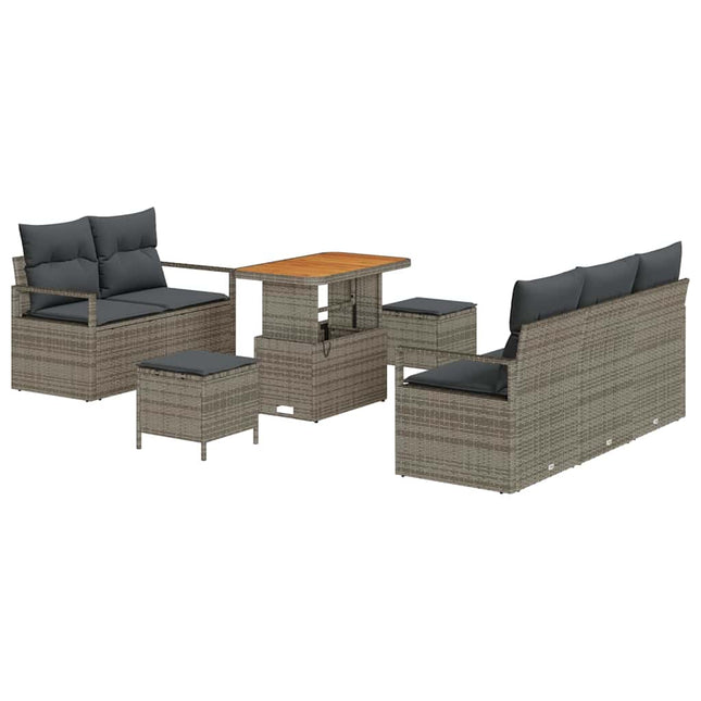 Tuin Sofa Set Met Kussen Met Opslag 8 Pcs