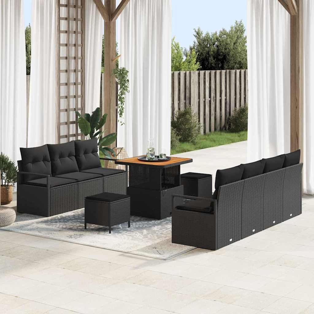 Tuin Sofa Set Met Kussen Met Opslag 10 Pcs