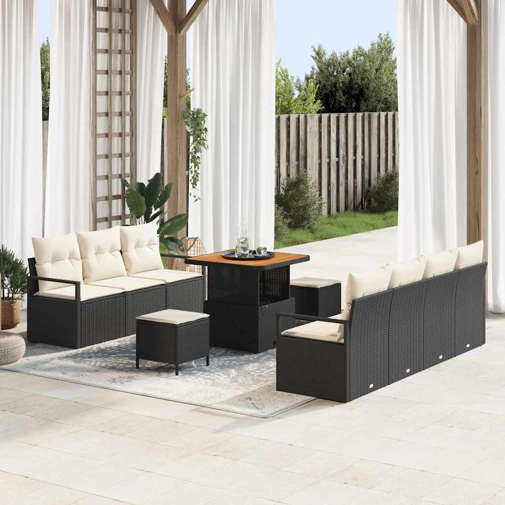 Tuin Sofa Set Met Kussen Met Opslag 10 Pcs