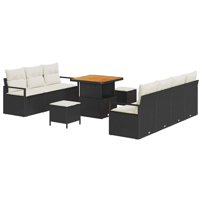 Tuin Sofa Set Met Kussen Met Opslag 10 Pcs En Crème