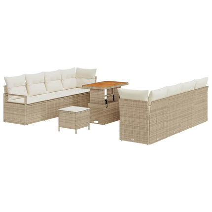 Tuin Sofa Set Met Kussen En Crème 90 X 55 X 71 Cm
