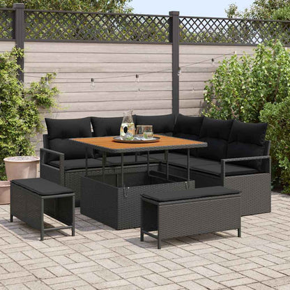 Tuin Sofa Set Met Kussen Met Opslag 8 Pcs