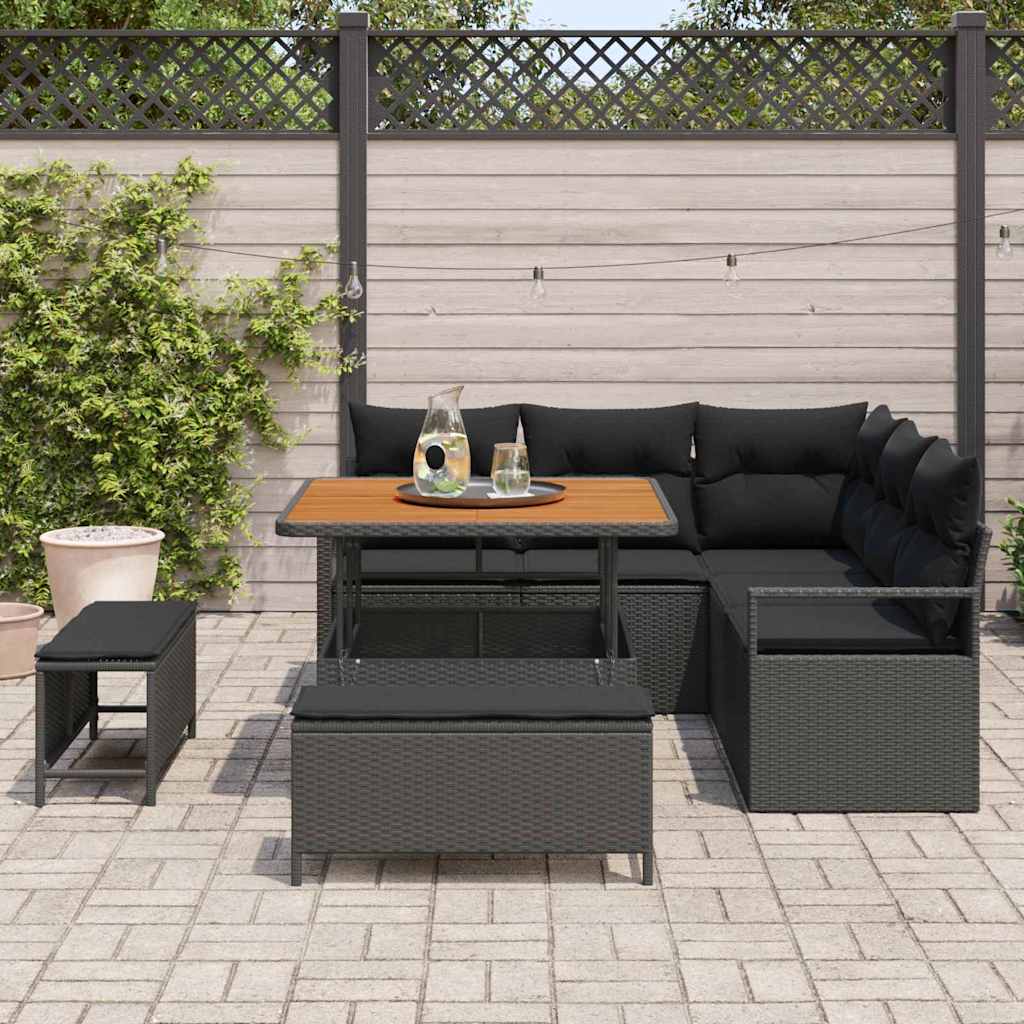 Tuin Sofa Set Met Kussen Met Opslag 8 Pcs
