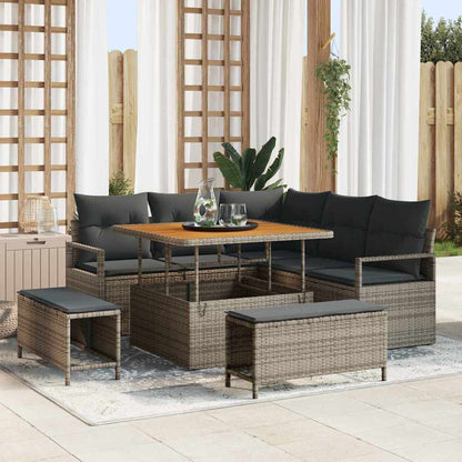 Tuin Sofa Set Met Kussen Met Opslag 8 Pcs