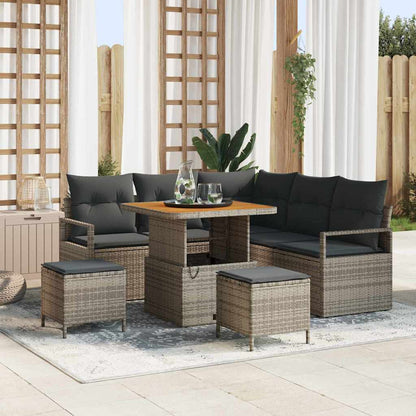 Tuin Sofa Set Met Kussen Met Opslag 8 Pcs