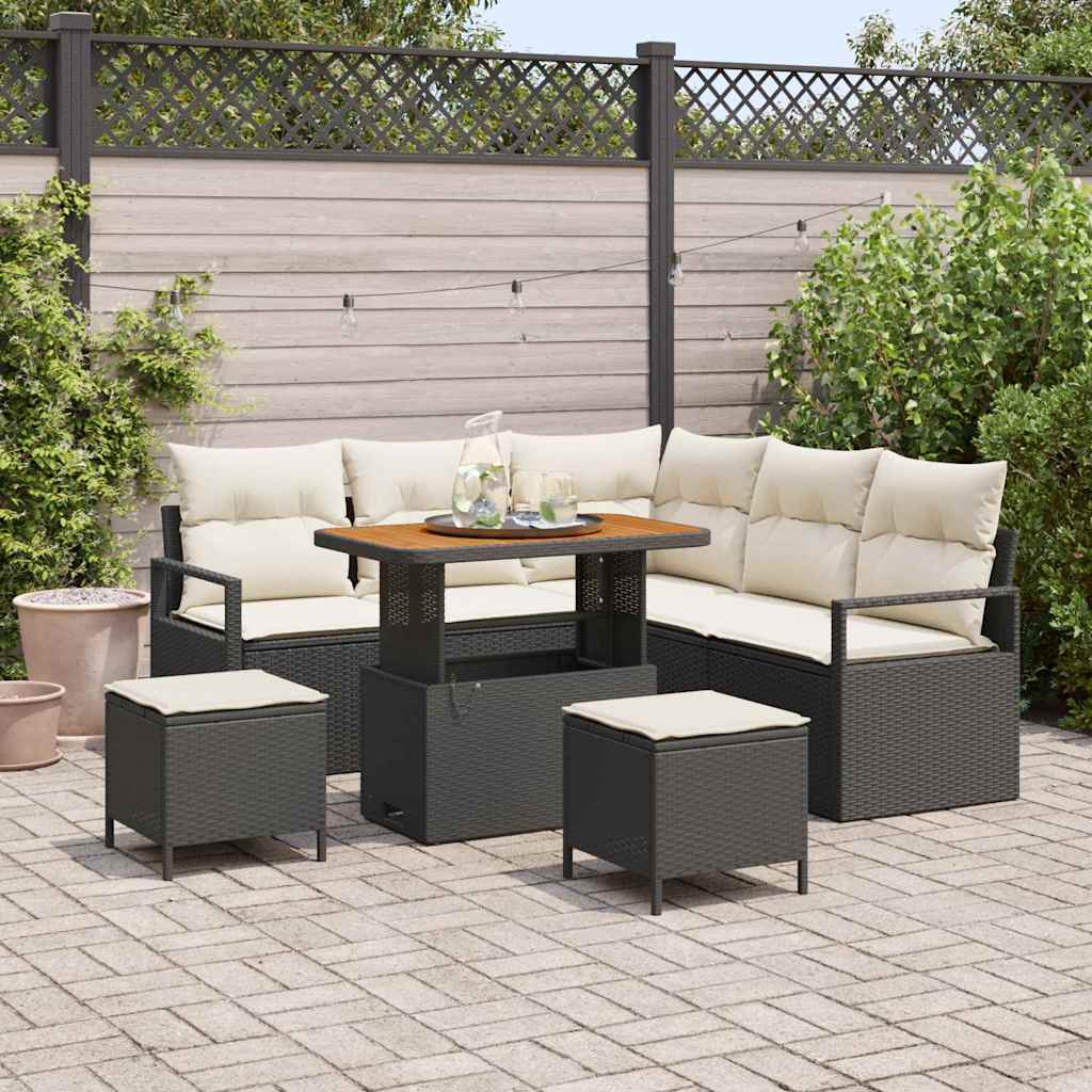 Tuin Sofa Set Met Kussen Met Opslag 8 Pcs