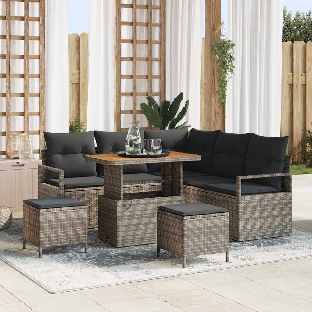 Tuin Sofa Set Met Kussen Met Opslag 8 Pcs
