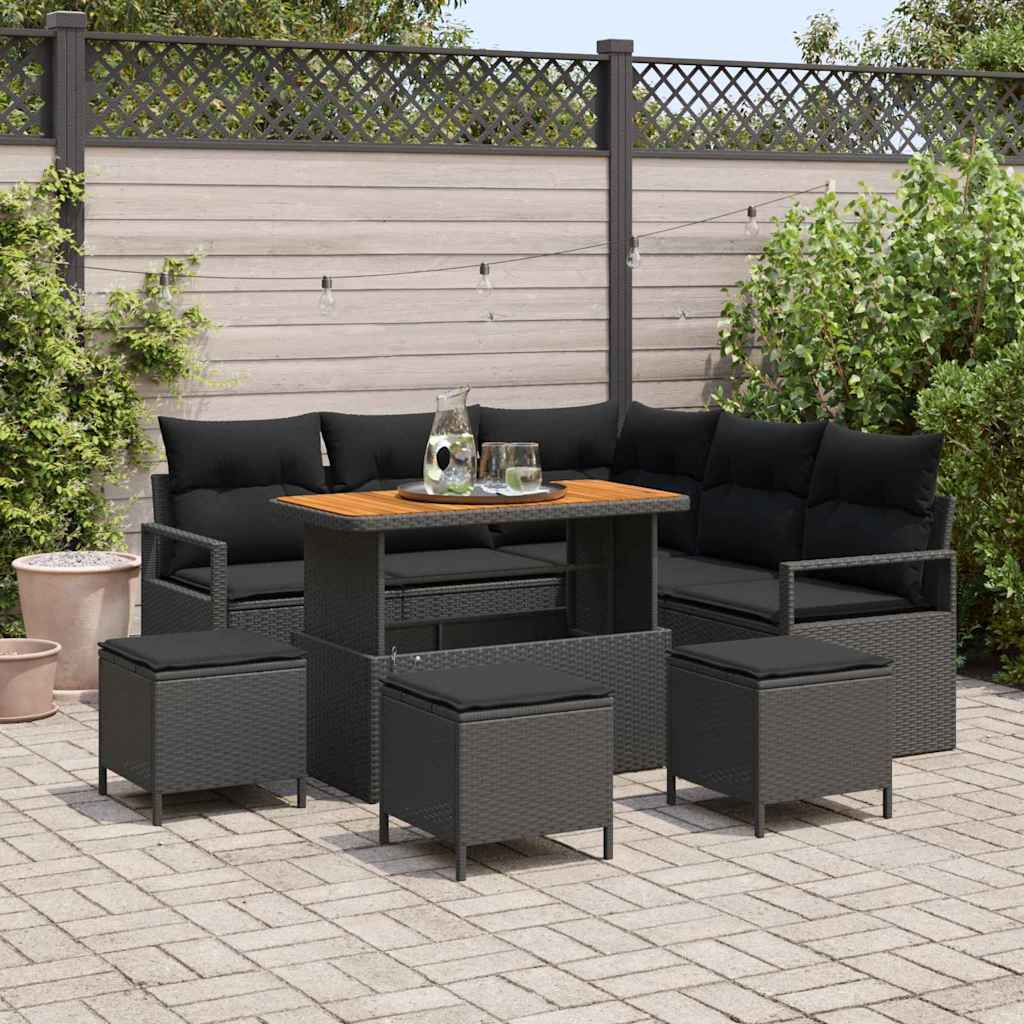 Tuin Sofa Set Met Kussen Met Opslag 8 Pcs
