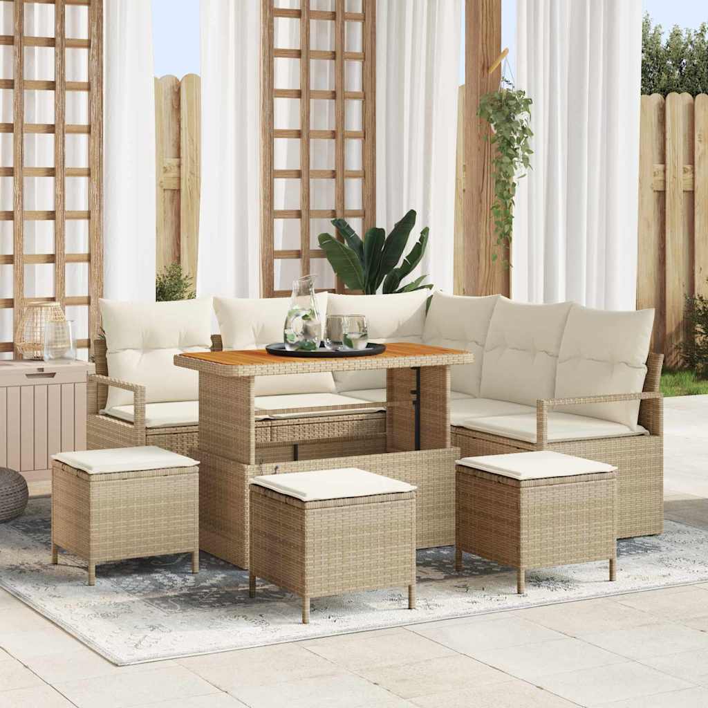 Tuin Sofa Set Met Kussen Met Opslag 8 Pcs