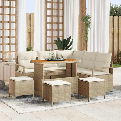 Tuin Sofa Set Met Kussen Met Opslag 8 Pcs