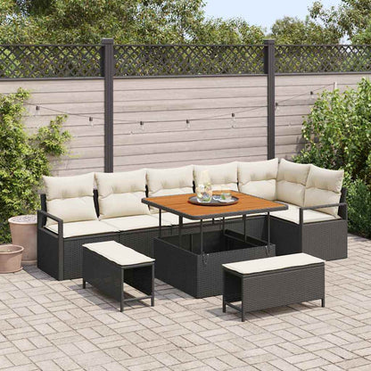 Tuin Sofa Set Met Kussen Met Opslag 10 Pcs En Licht Grijs