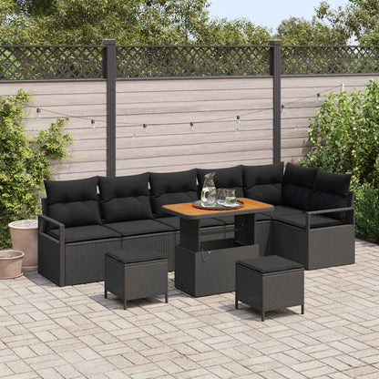 Tuin Sofa Set Met Kussen Met Opslag 10 Pcs En Licht Grijs