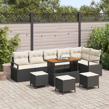 Tuin Sofa Set Met Kussen Met Opslag 10 Pcs En Licht Grijs