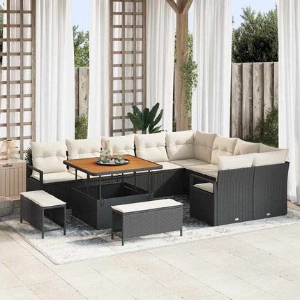 Tuin Sofa Set Met Kussen Met Opslag 12 Pcs
