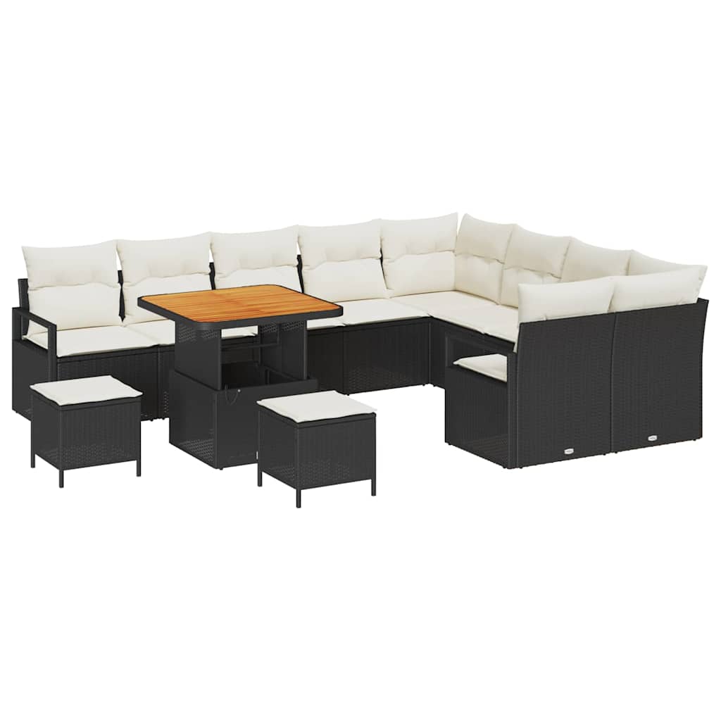 Tuin Sofa Set Met Kussen Met Opslag 12 Pcs En Crème