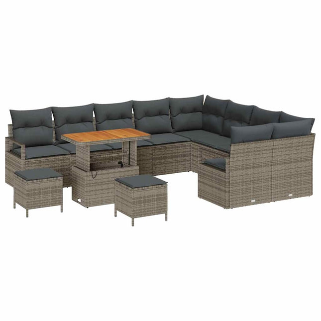 Tuin Sofa Set Met Kussen Met Opslag 12 Pcs