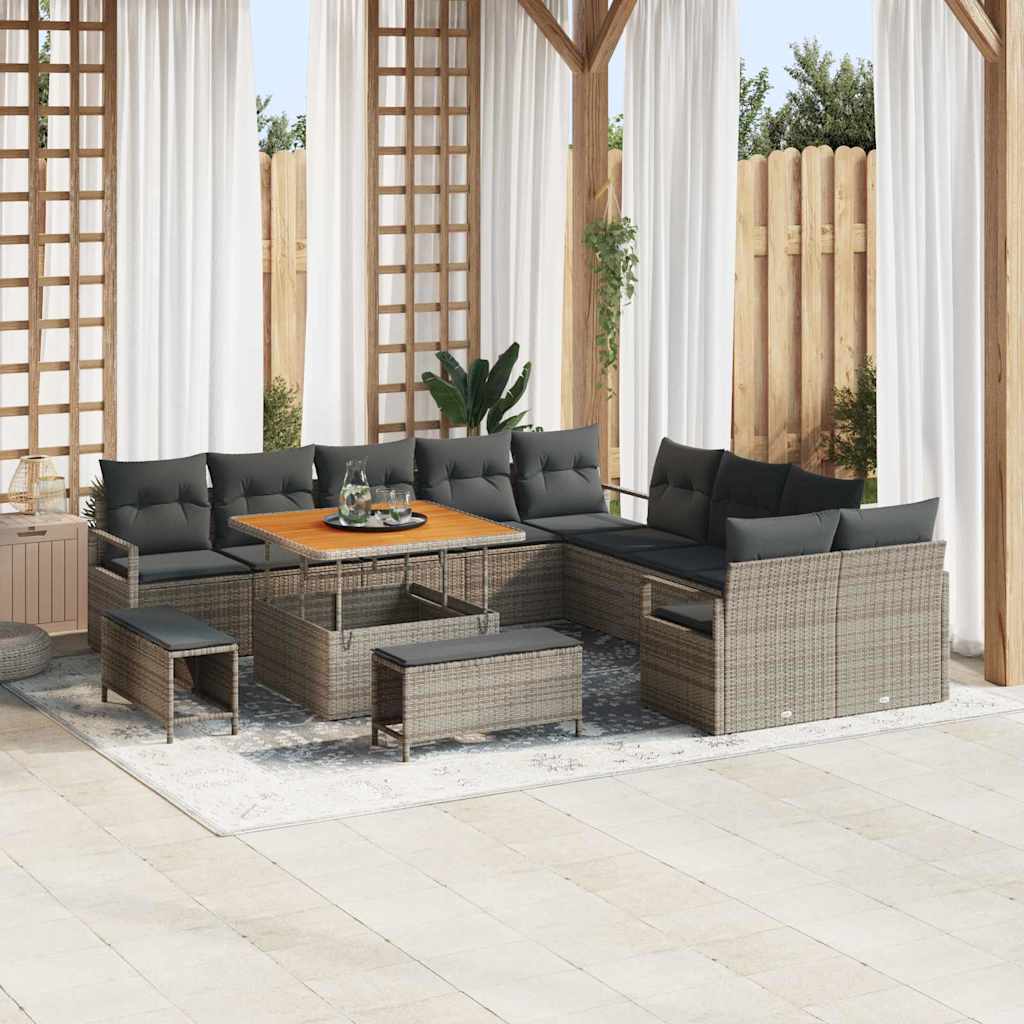 Tuin Sofa Set Met Kussen Met Opslag 13 Pcs